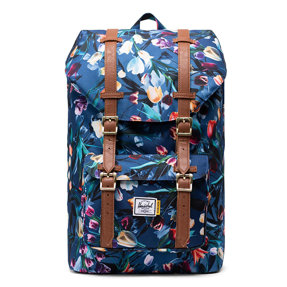 Herschel Little America Mid Volume Rugzak Royal Hoffman Tan Synth Leather herschel kopen in de aanbieding Herschel Little America Mid Volume Rugzak Royal Hoffman Tan Synth Leather herschel kopen in de aanbieding