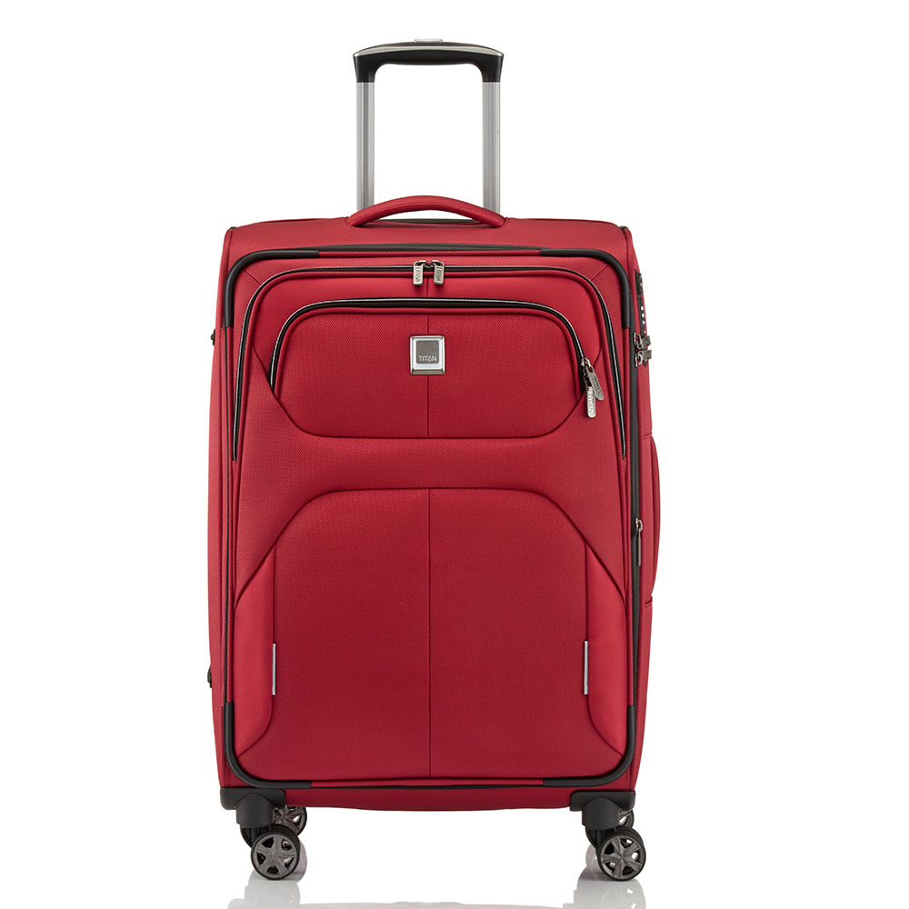 Titan Nonstop 4 Wheel Trolley M Exp Red titan kopen in de aanbieding Titan Nonstop 4 Wheel Trolley M Exp Red titan kopen in de aanbieding