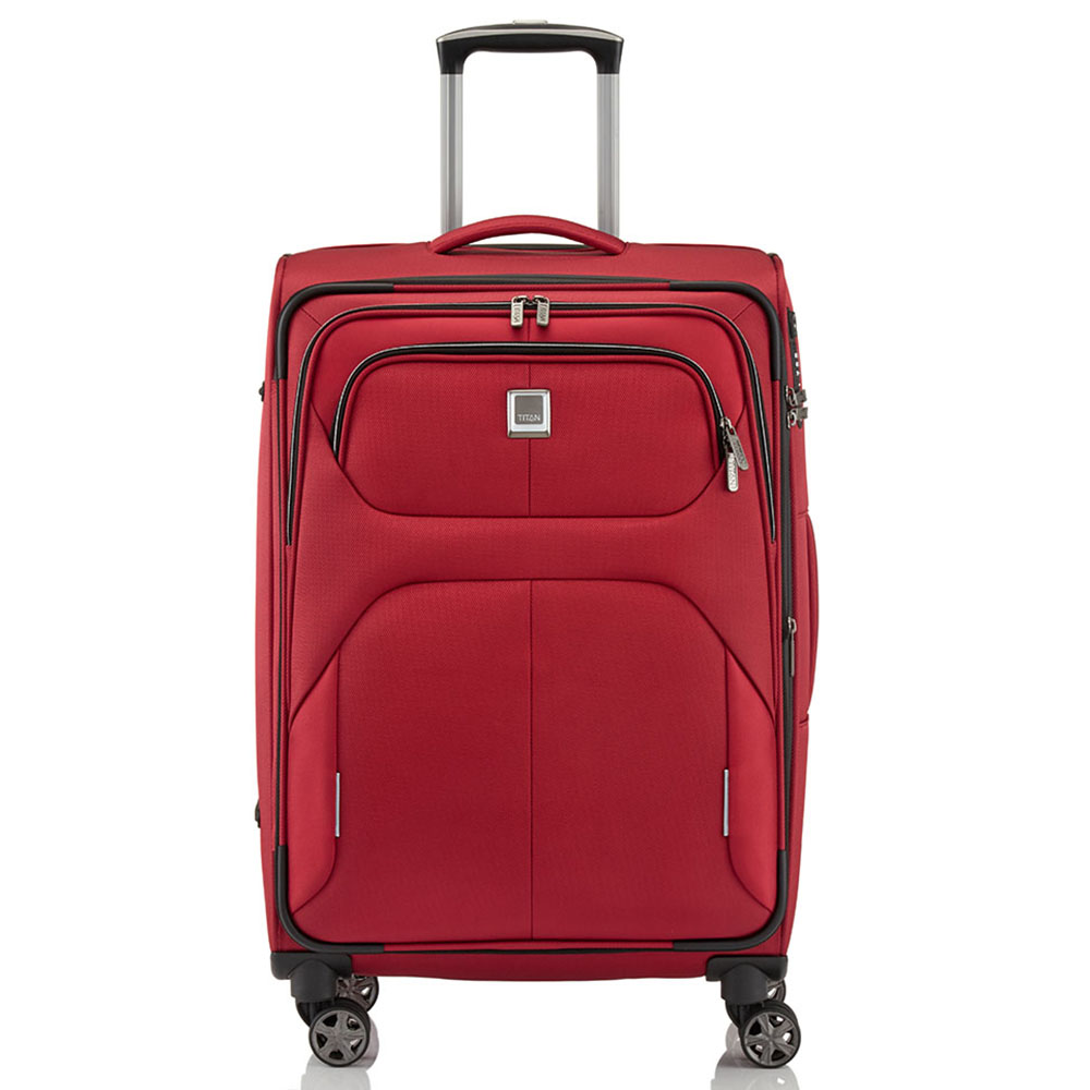 Titan Nonstop 4 Wiel Trolley 79 Expandable red Zachte koffer online kopen