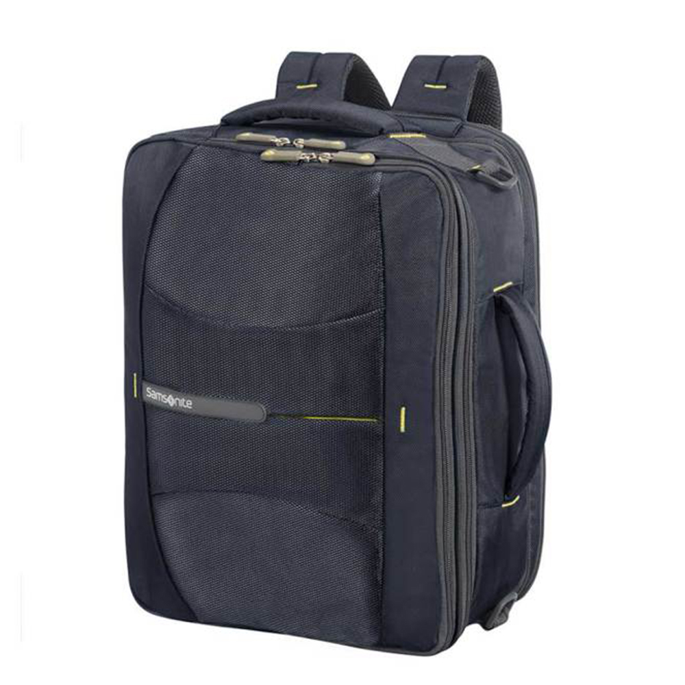 Samsonite 4Mation 3-Way Shoulder Bag Expandable midnight blue / yellow online kopen