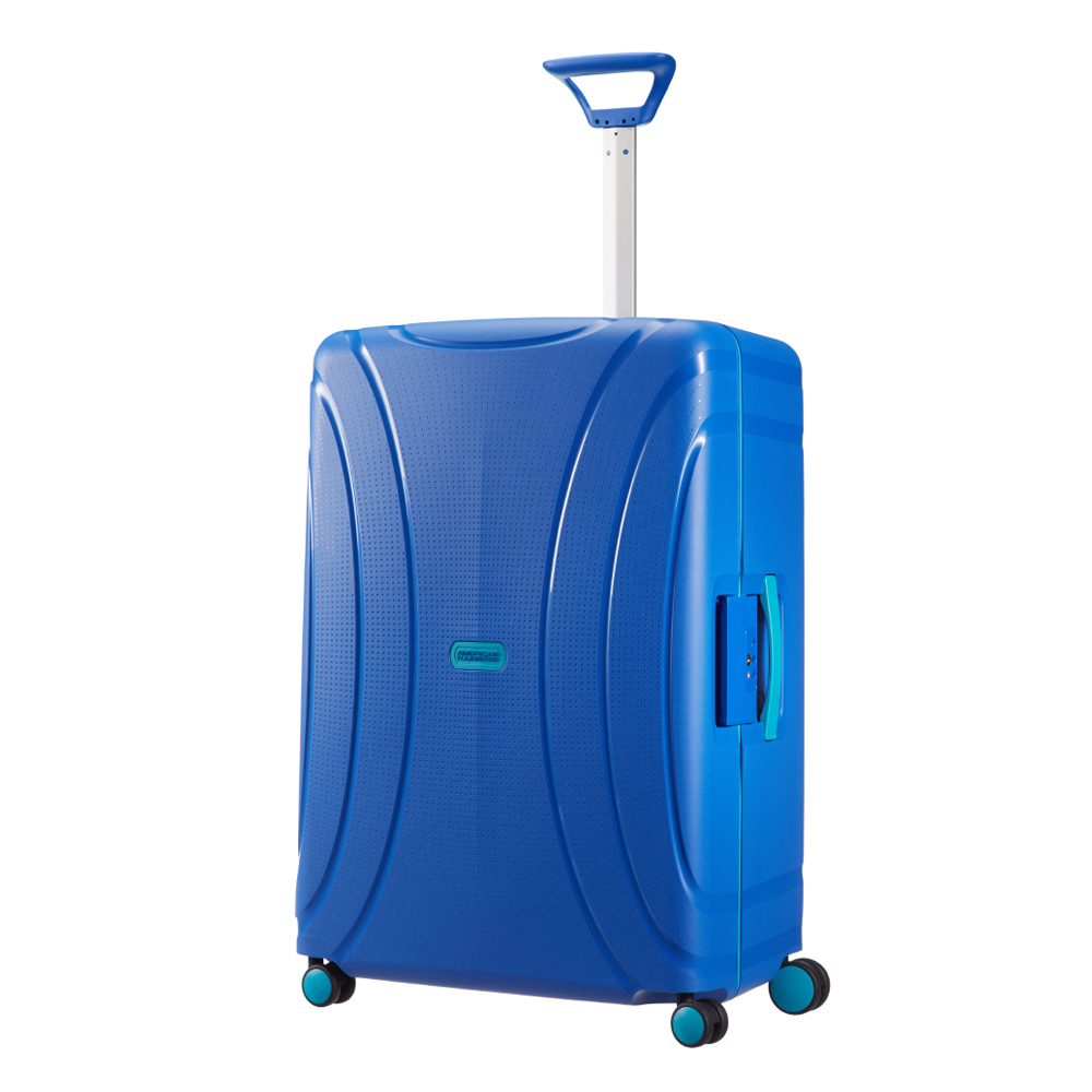 American Tourister Lock&apos;n&apos;Roll Spinner 69 skydiver blue Harde Koffer online kopen