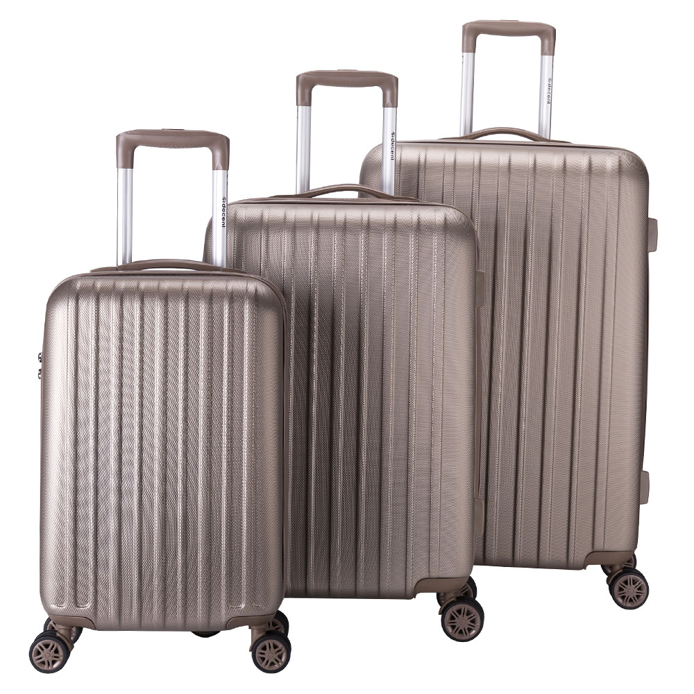 Decent Tranporto One 3 Delige Kofferset Champagne decent kopen in de aanbieding Decent Tranporto One 3 Delige Kofferset Champagne decent kopen in de aanbieding