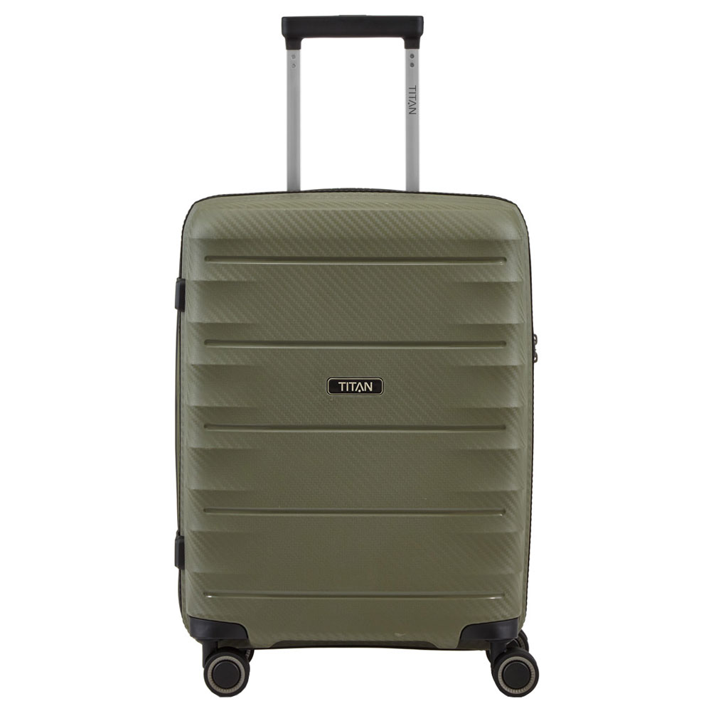 Titan Highlight 4 Wheel Handbagage Trolley S Khaki titan kopen in de aanbieding Titan Highlight 4 Wheel Handbagage Trolley S Khaki titan kopen in de aanbieding