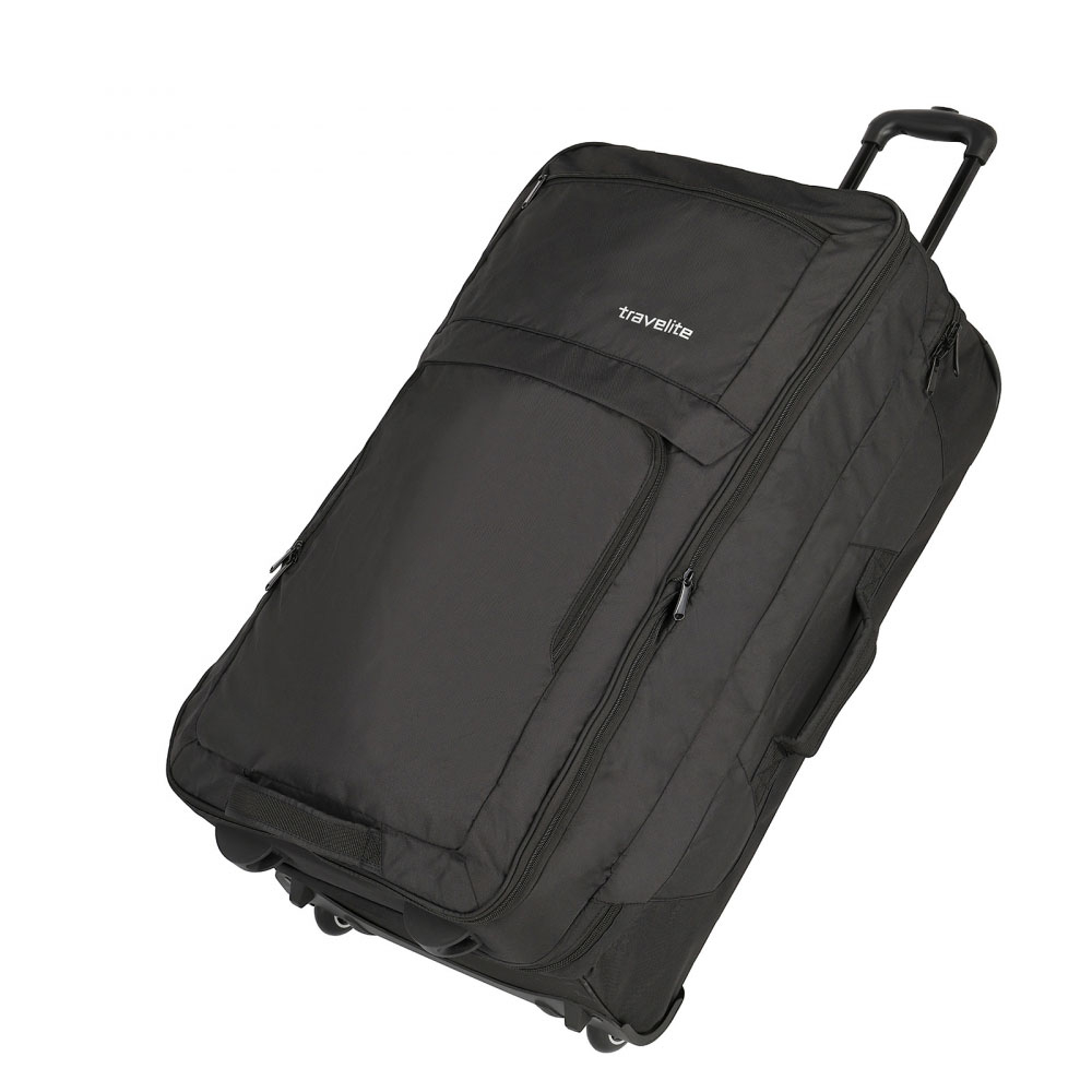 Travelite Basics Doubledecker Wheeled Duffle Black travelite kopen in de aanbieding Travelite Basics Doubledecker Wheeled Duffle Black travelite kopen in de aanbieding