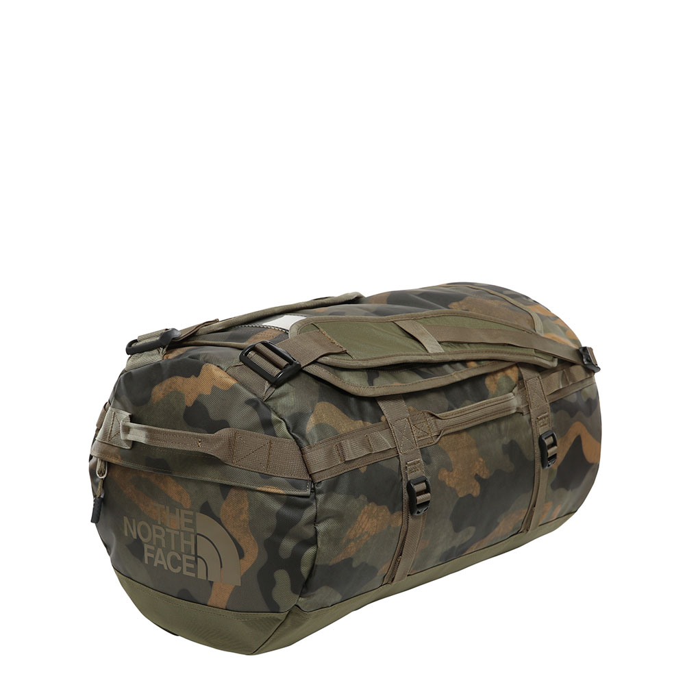 The North Face Base Camp Duffel S Burnt Olive Green Woods Camo Print Burnt Olive Green