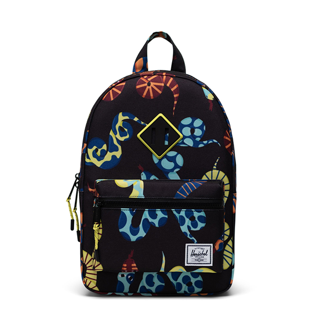 Heritage Kids - Snakes / Rugzak voor kinderen van 3 tot 5 jaar - met 9L opbergvolume / Beperkte Levenslange Garantie / Slangenprint