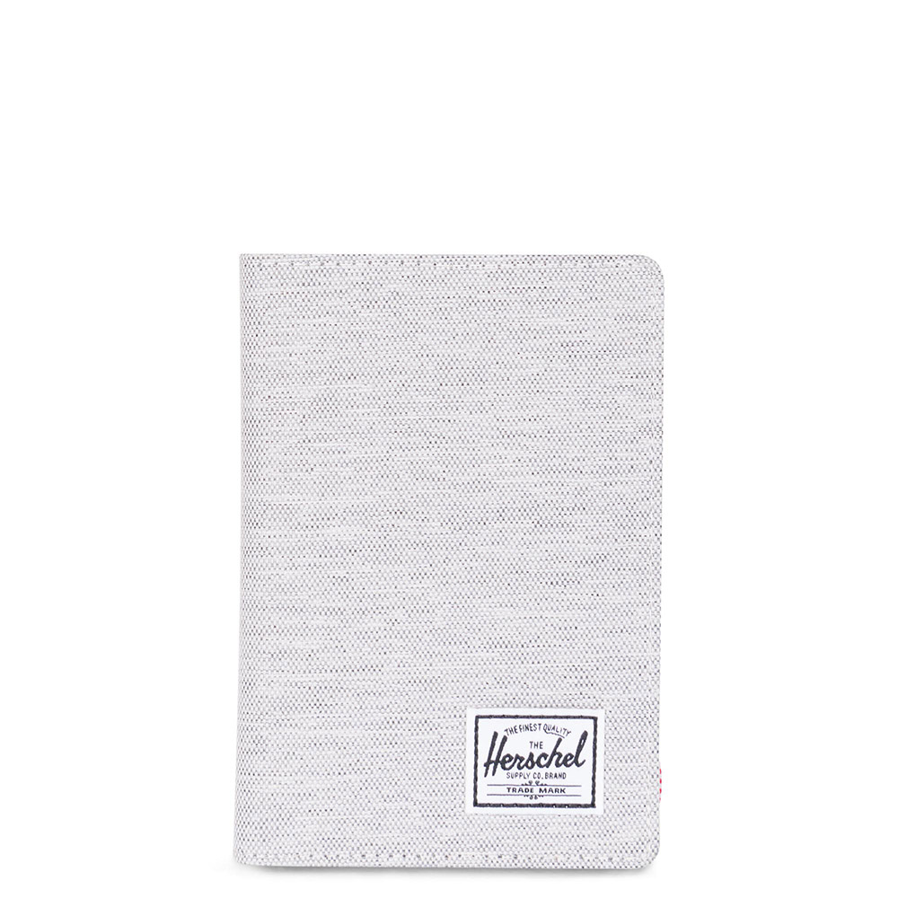 Herschel Raynor Passport Holder RFID Light Grey Crosshatch