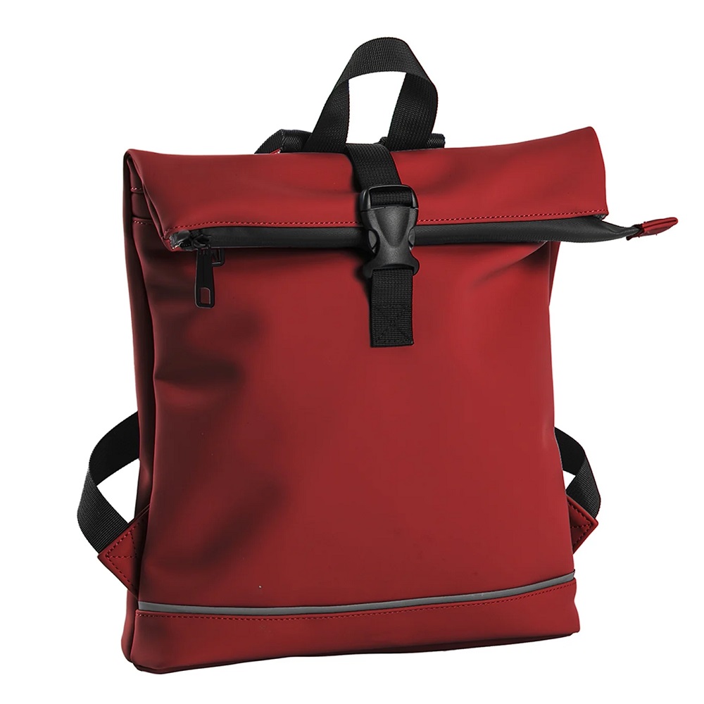 Daniel Ray Jefferson Rolltop Laptop Rugzak Waterproof - Bordeaux Rood