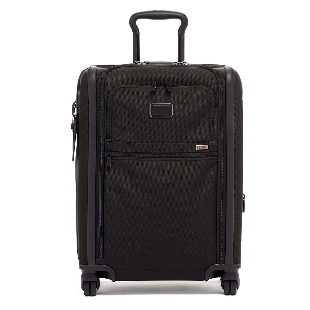 Tumi Alpha Continental Dual Acces Carry On 4 Wheel Black - Zachte koffers