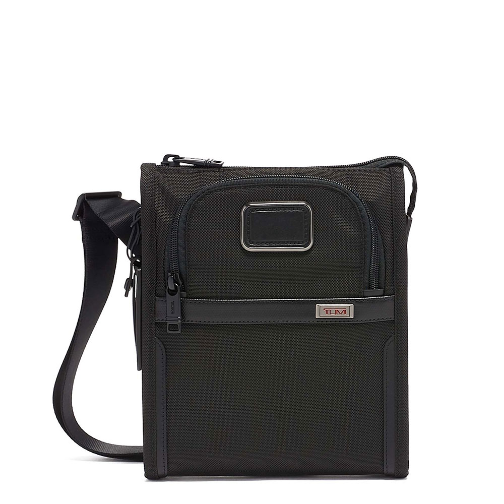 Tumi Alpha Pocket Bag Small Black - Schoudertassen