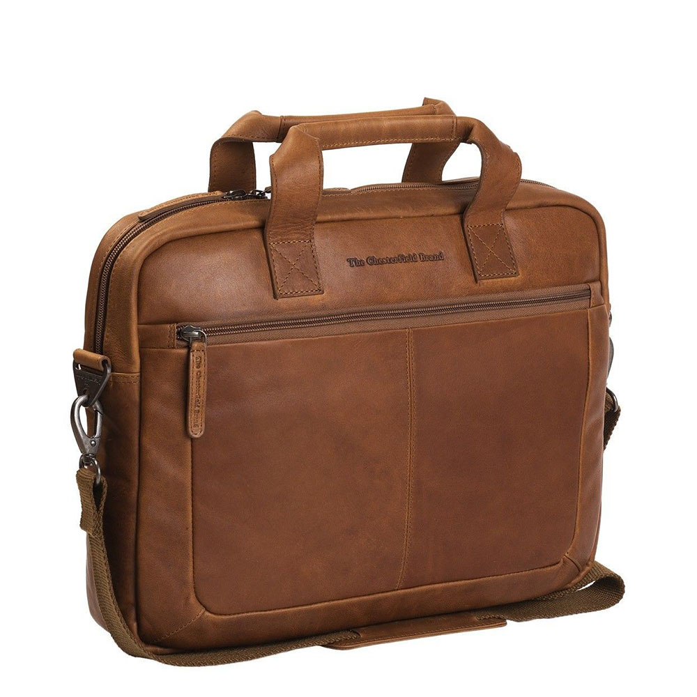 Chesterfield Calvi Laptoptas 15.6 Cognac
