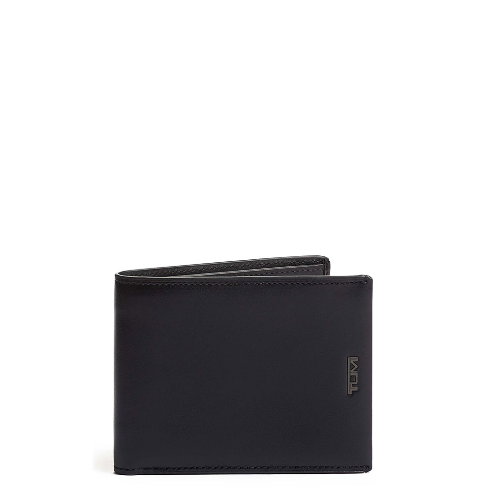 Tumi Nassau SLG Global Wallet With Coin Pocket Black Smooth - Heren portemonnees