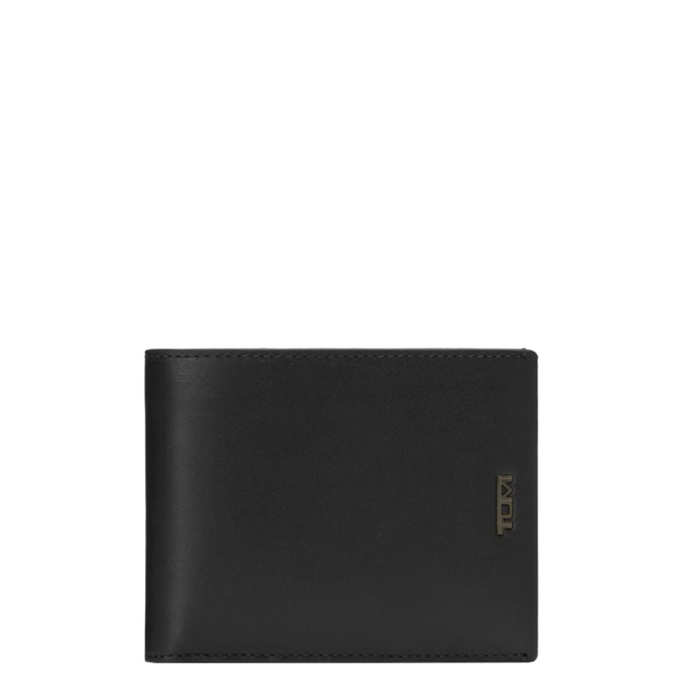 Tumi Nassau SLG Global Wallet Double Billfold Black Smooth - Heren portemonnees
