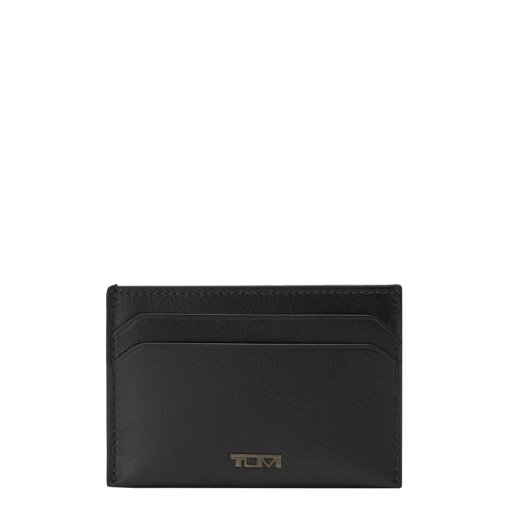Tumi Nassau SLG Slim Card Case Wallet Black Smooth
