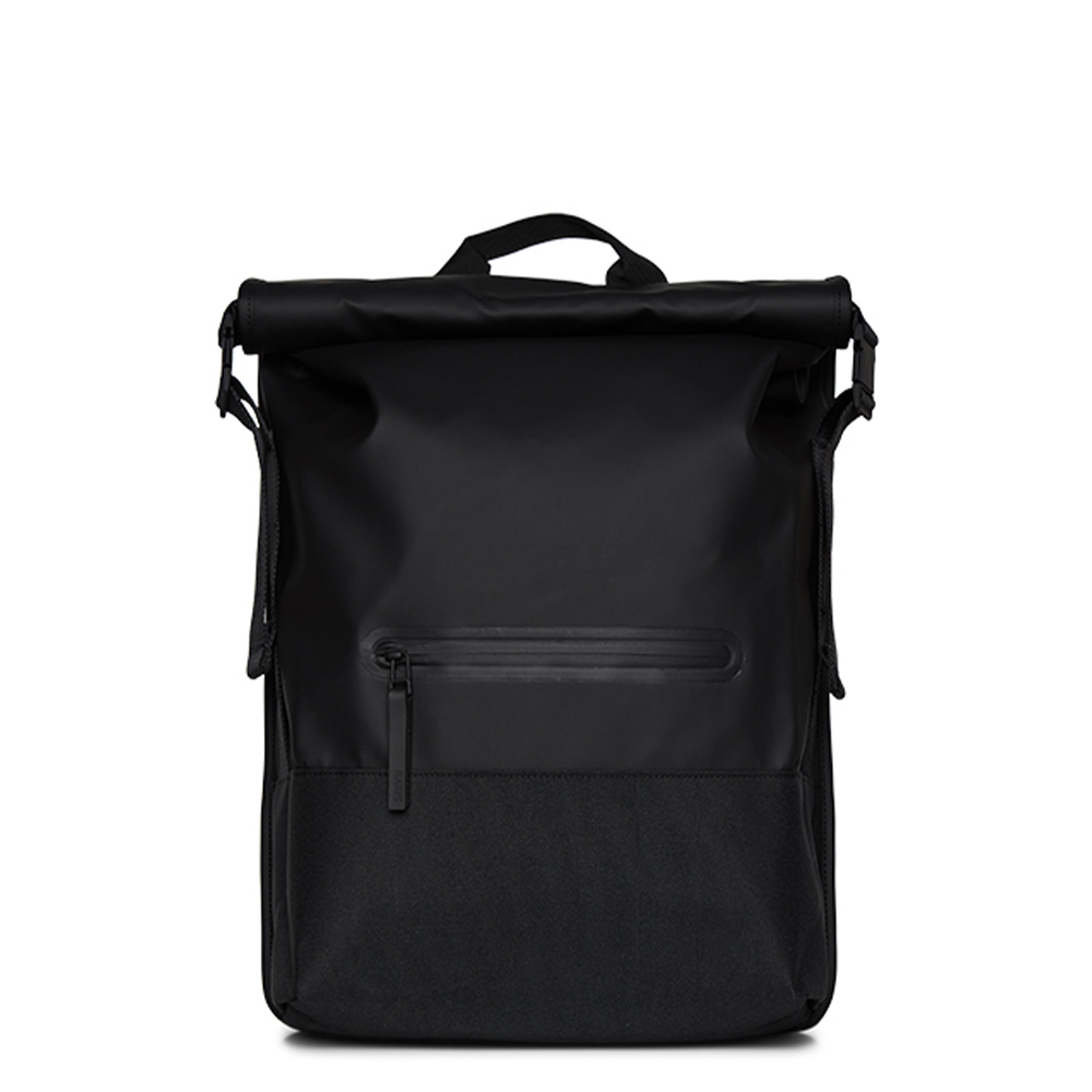 Rains Trial Rolltop Backpack Rugzak Black
