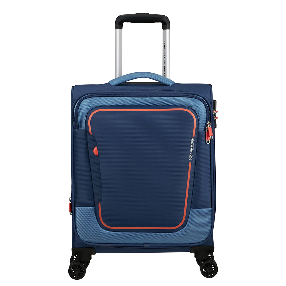 American Tourister Pulsonic Spinner 55 Expandable Combat Navy