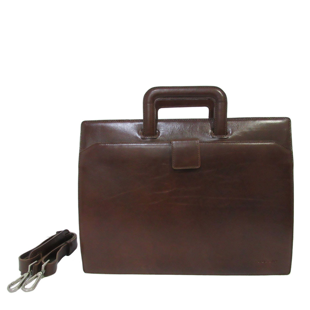 Claudio Ferrici Legacy Briefcase 15.6 Brown - Laptop schoudertassen