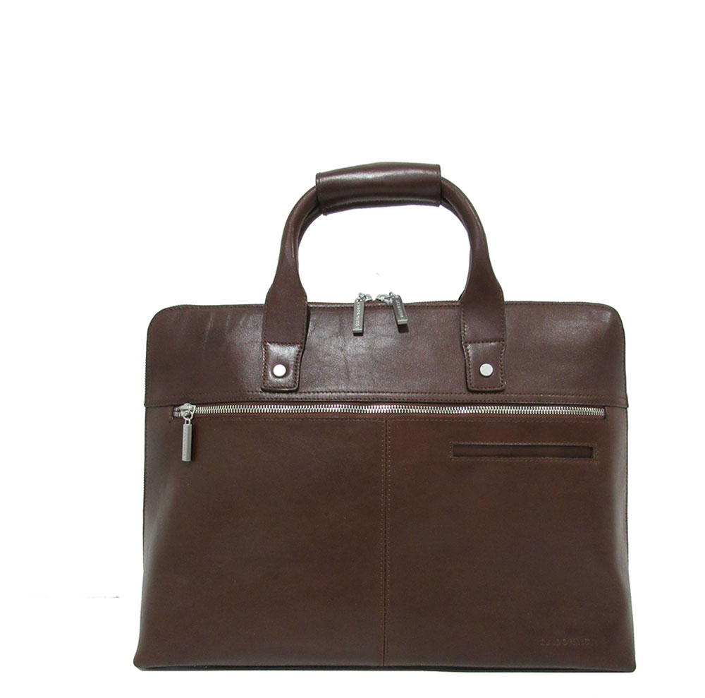 Claudio Ferrici Legacy Workbag 13.3 Brown - Laptop schoudertassen