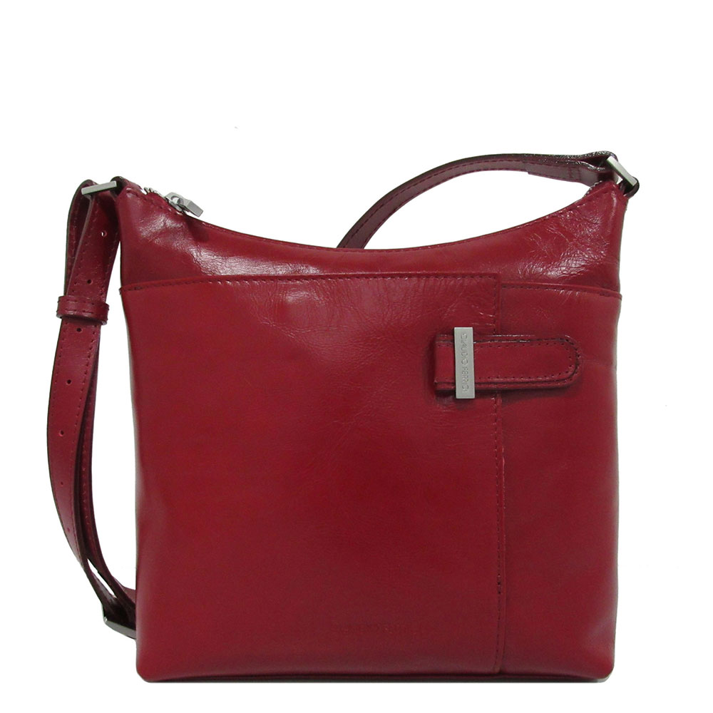Claudio Ferrici Classico Hobobag Schoudertas Red - Tassen