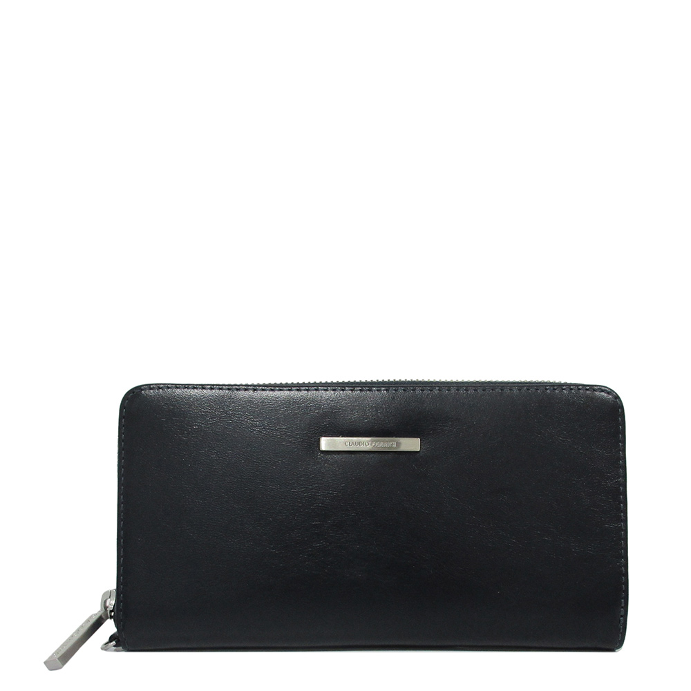 Claudio Ferrici Classico Ziparound Portemonnee Navy - Dames portemonnees