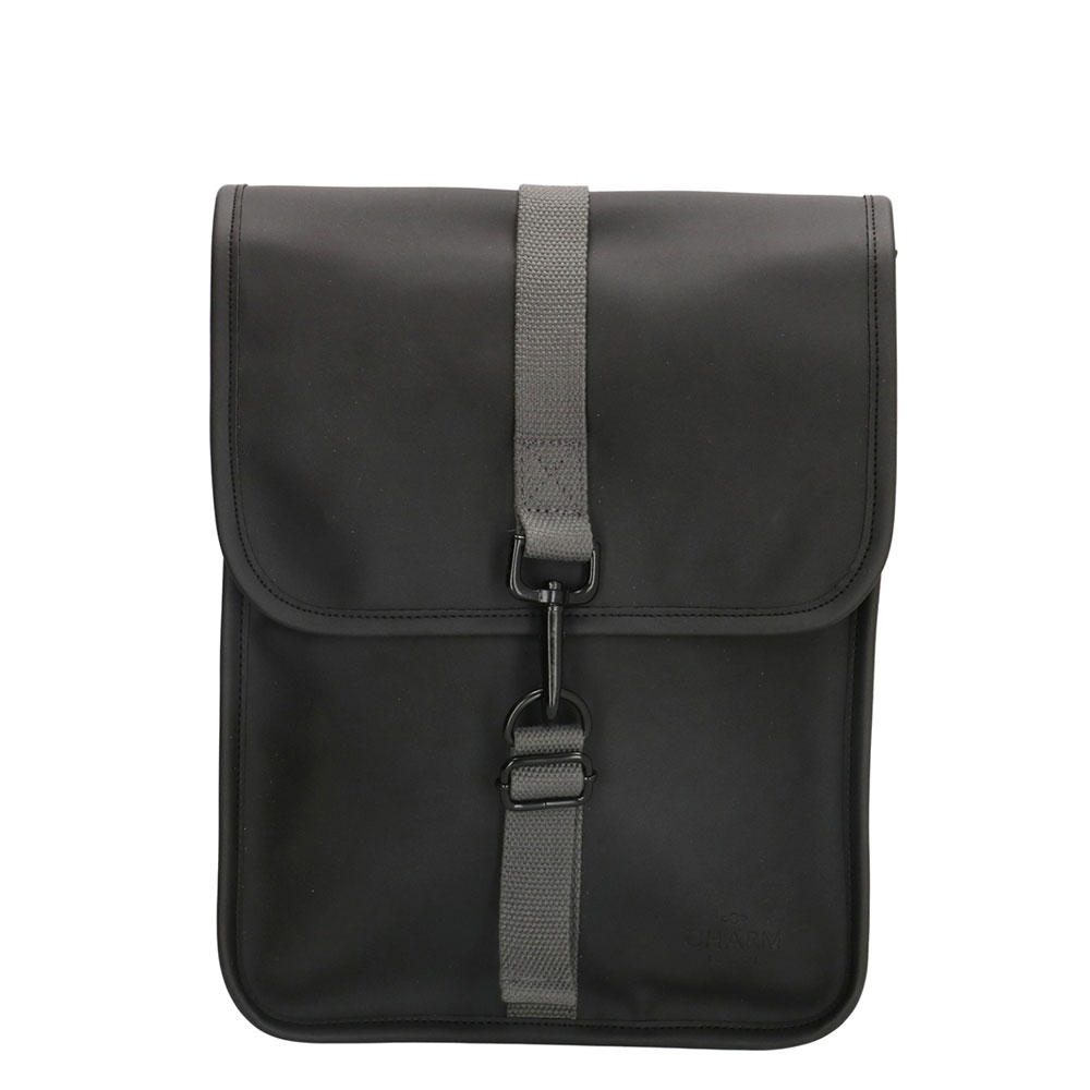 Charm London Neville Waterproof Backpack Mini Black - Casual rugtassen