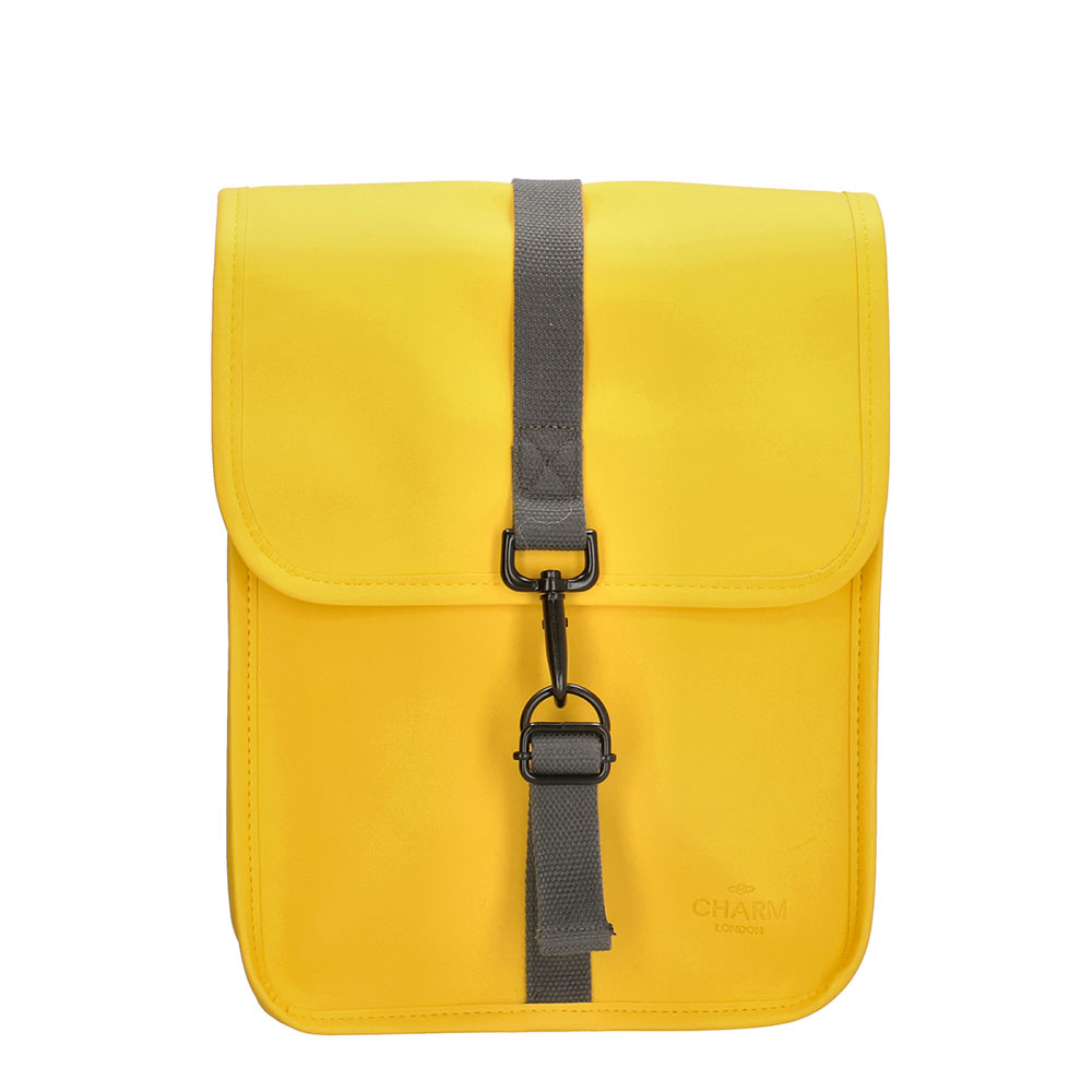 Charm London Neville Waterproof Backpack Mini Yellow - Casual rugtassen