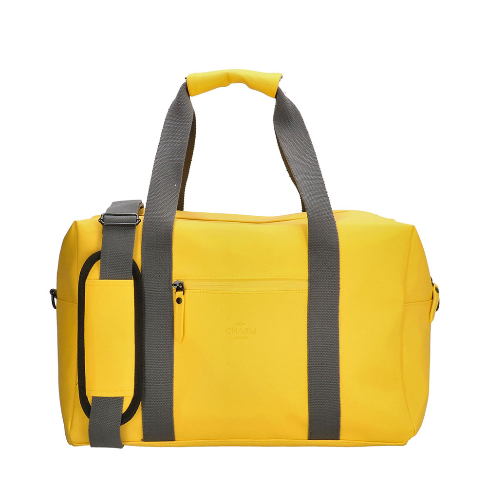 Charm London Neville Waterproof Duffle Bag Yellow - Reistassen zonder wielen