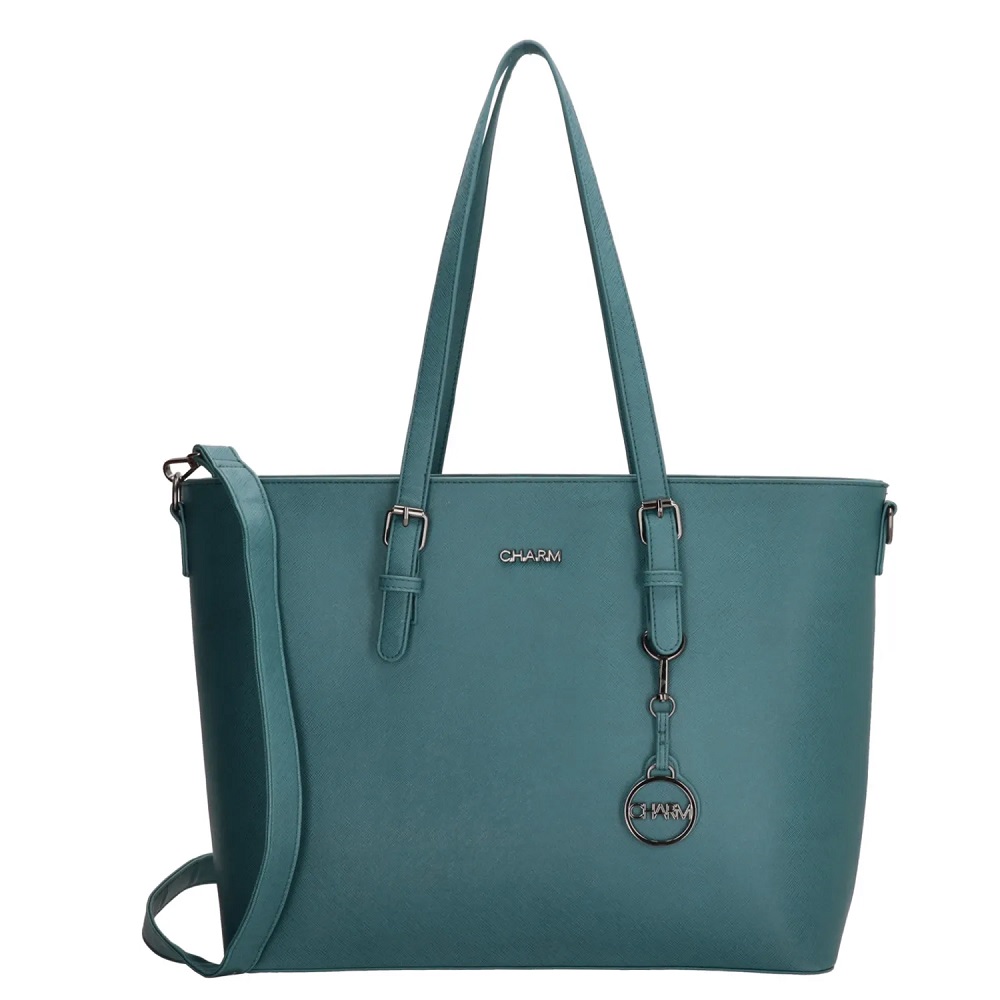 Charm London Birmingham Shopper 15,6 inch (34.5x19.4 cm) - Petrol