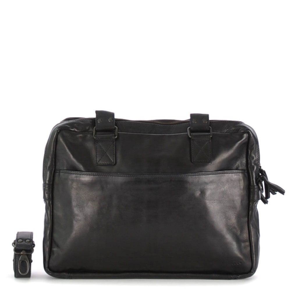 Bear Design Cow Lavato Leandro Laptoptas 15 Zwart - Schoudertassen
