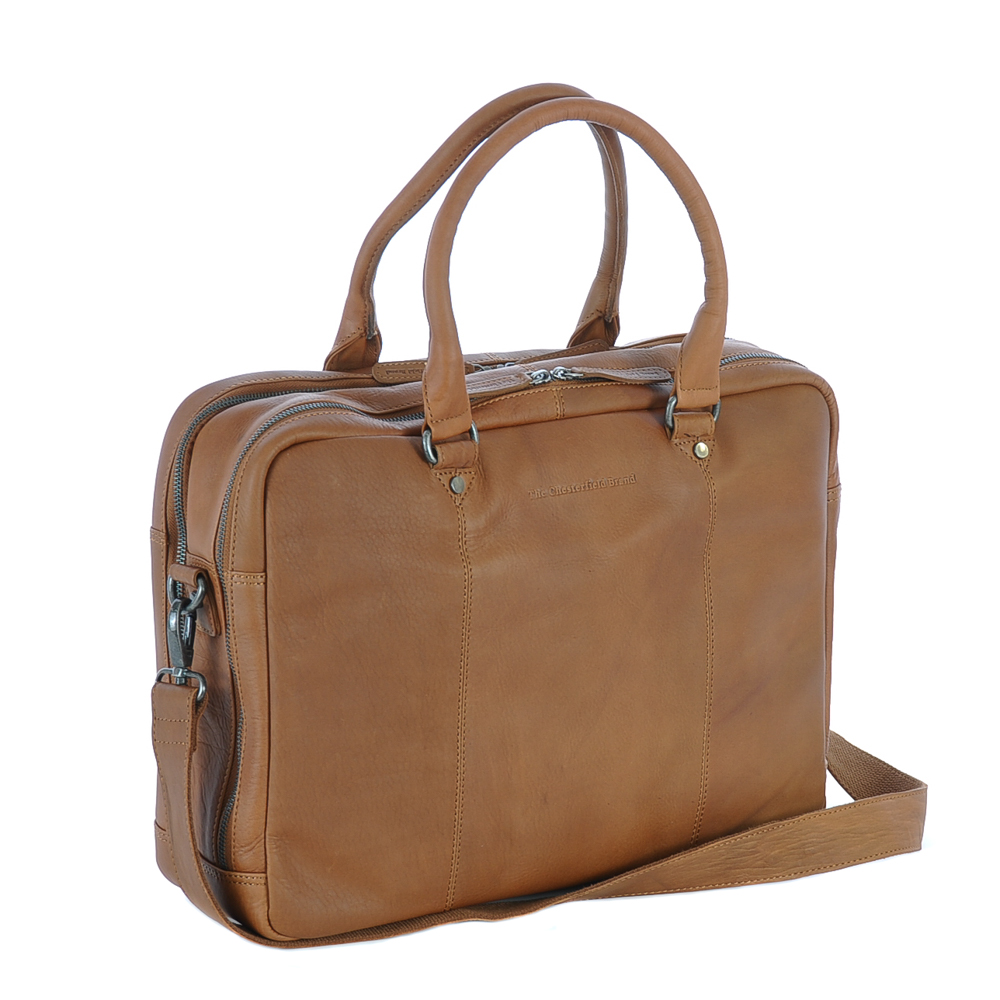 Chesterfield Stef Business Laptop Bag 15.6 Cognac
