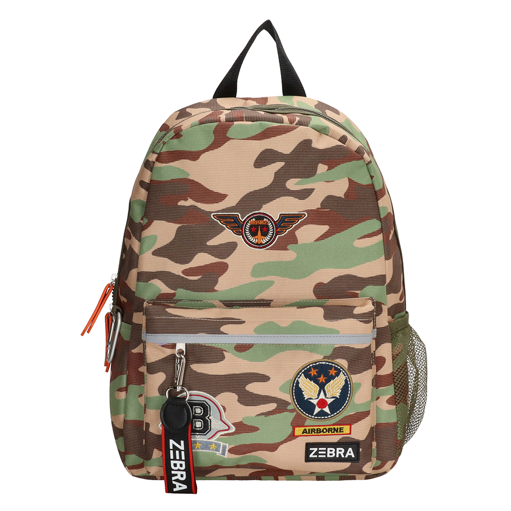 Zebra Trends School Backpack Green Camo