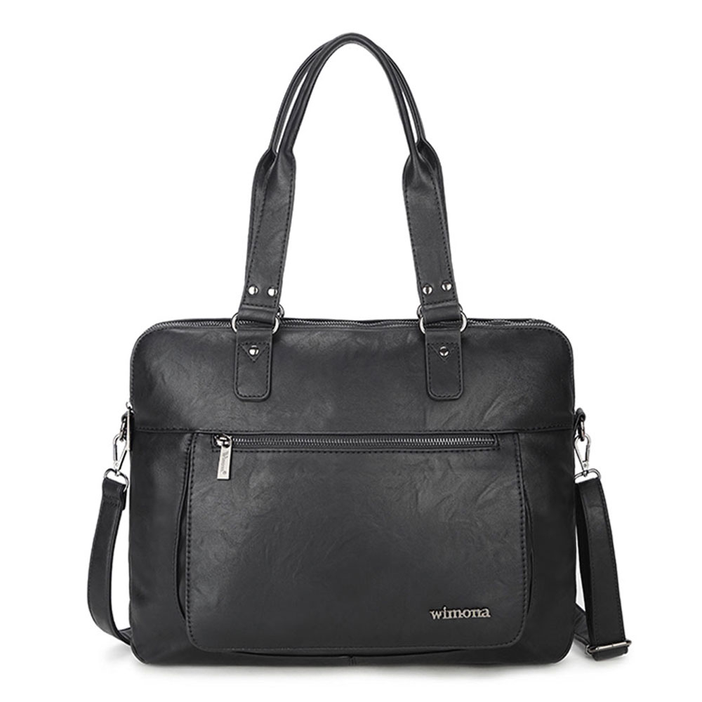Wimona Verona Schoudertas Black - Schoudertassen