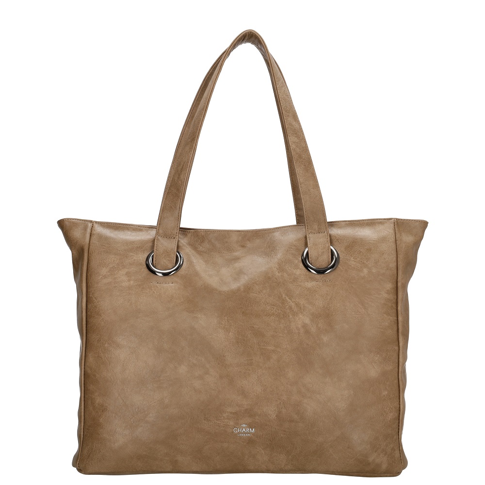 Charm London Liberty Laptoptas 17,3 inch (38,3x21,5 cm) - Taupe