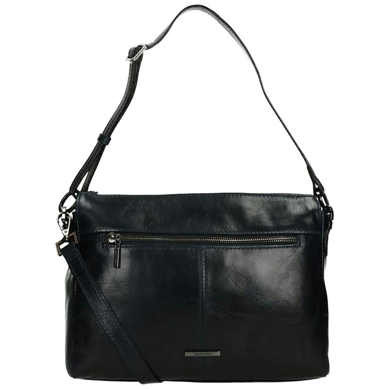 Claudio Ferrici Pelle Vecchia Shoulder Bag Navy - Schoudertassen