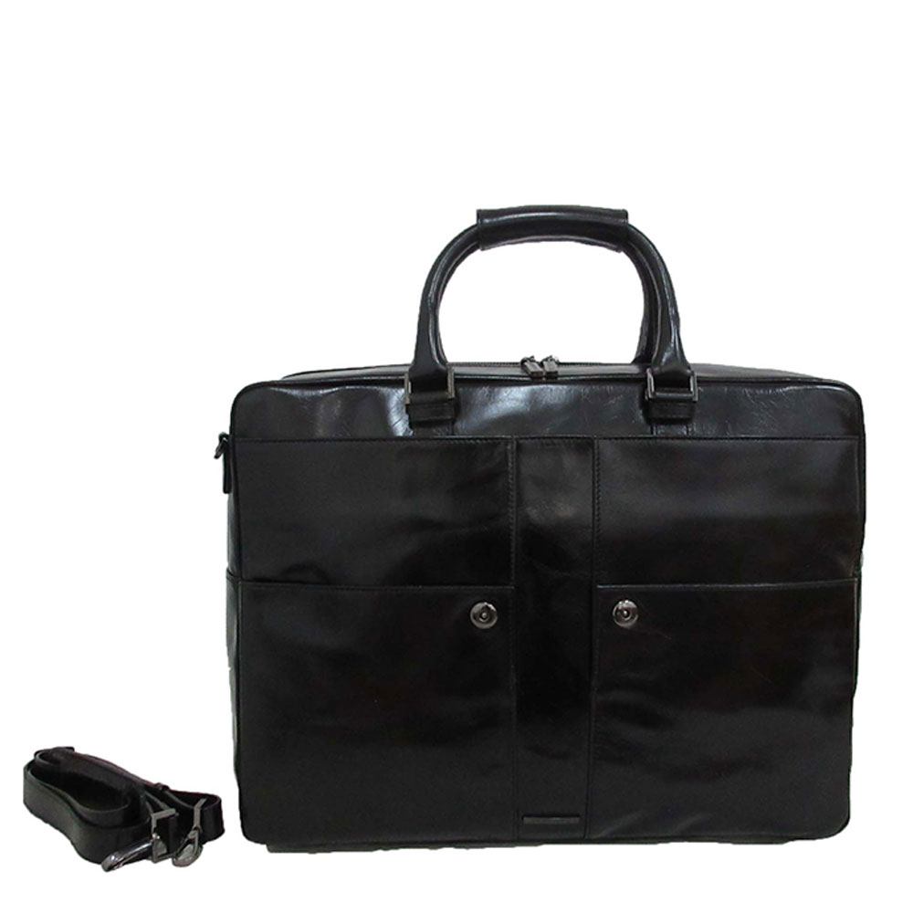 Claudio Ferrici Pelle Vecchia Workbag 15" Black