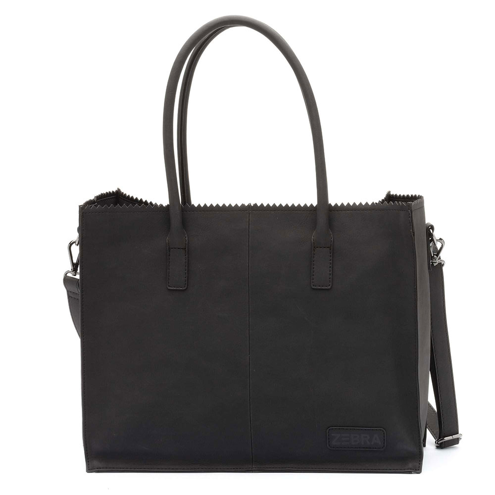 Zebra Natural Bag Kartel Lisa Vintage Black - Schoudertassen