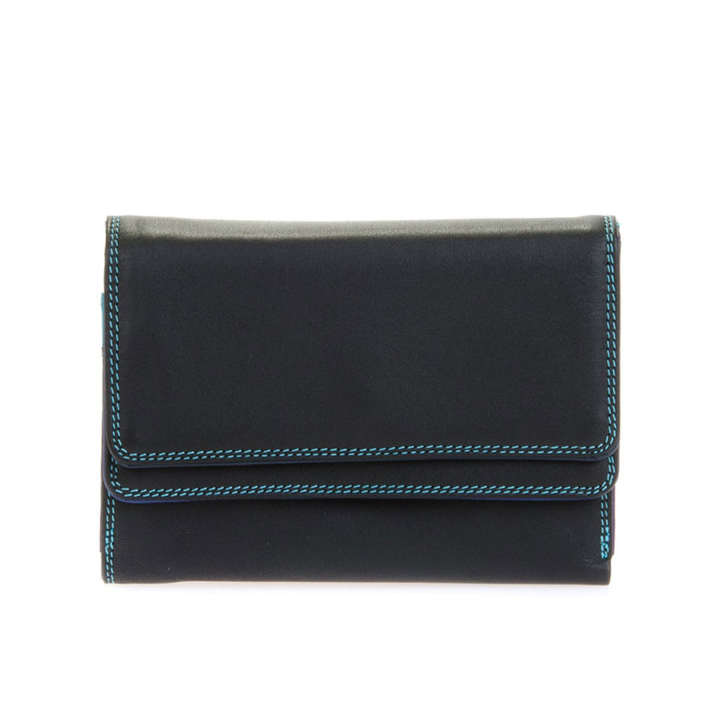 Mywalit Double Flap Purse Portemonnee Black/ Pace - Dames portemonnees