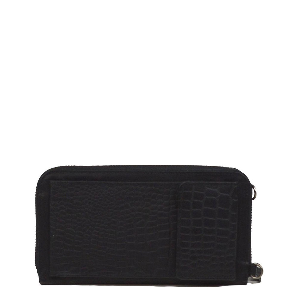 DSTRCT Flora Fountain Phone Bag Croco Black