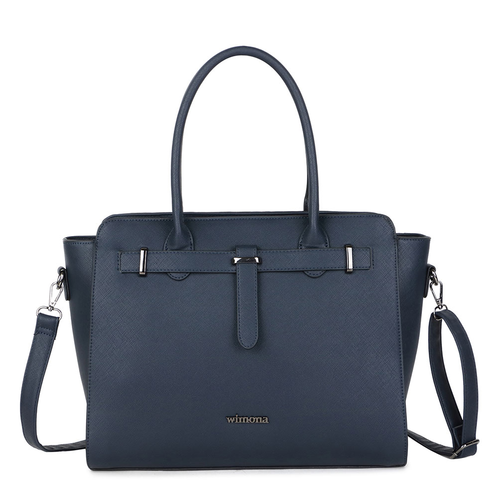 Wimona Sienna Schoudertas Laptop 15.6 Dark Blue