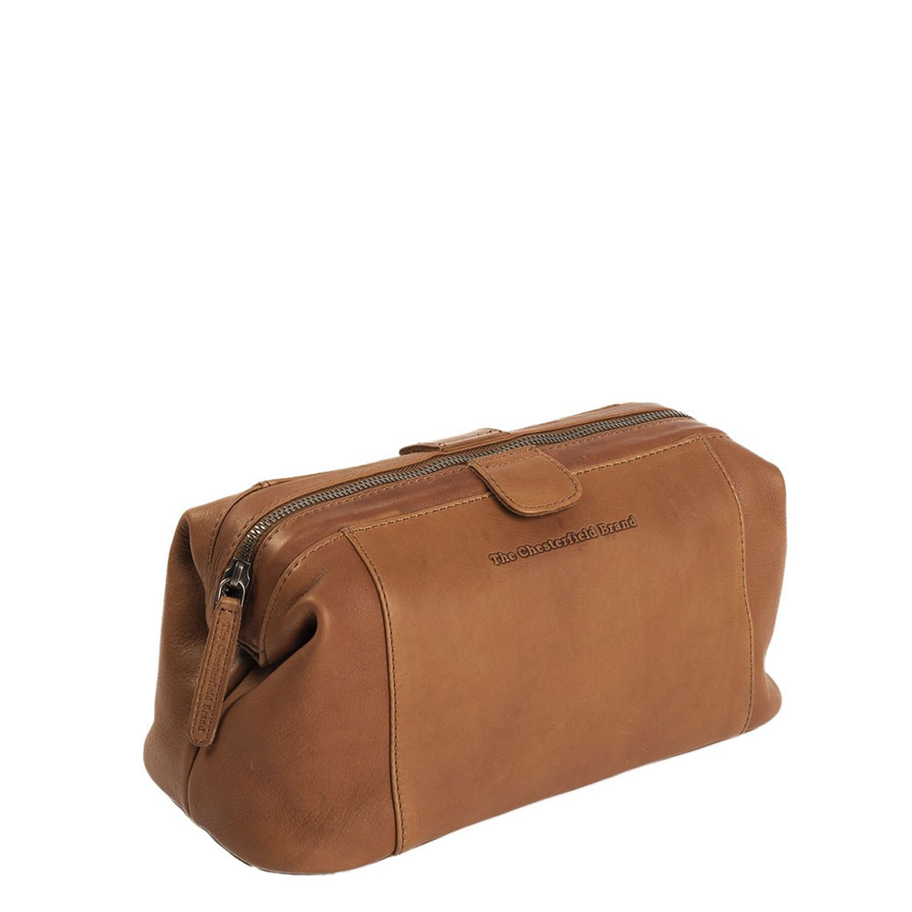 Chesterfield Vince Toilettas Cognac - Toilettassen