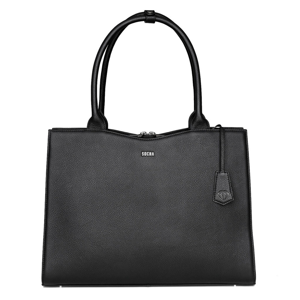 Socha Diamond Leather Businessbag 15.6 Black