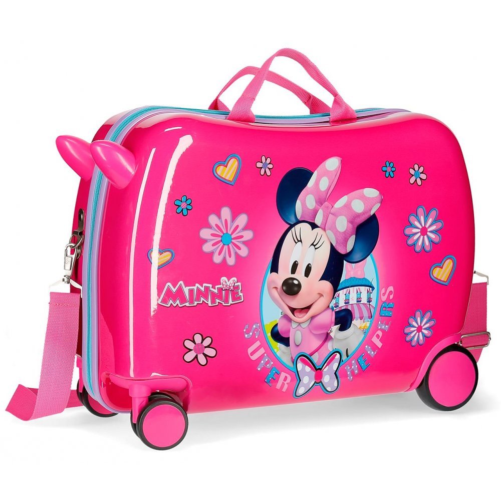 Disney Rolling Suitcase 4 Wheels Minnie Mouse Super Helpers