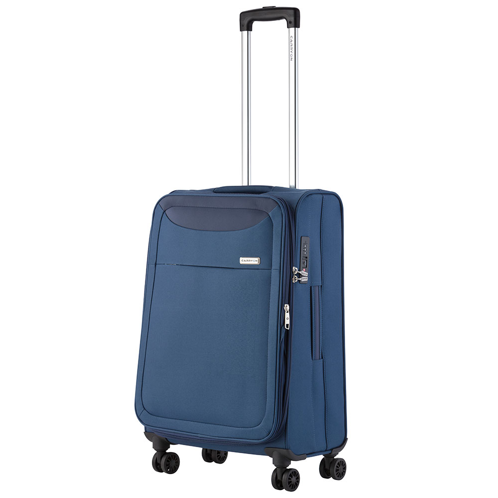 CarryOn Air Tsa Reiskoffer 66cm Dubbele Wielen Okoban Registratie Expander Anti diefstal Rits Blauw online kopen
