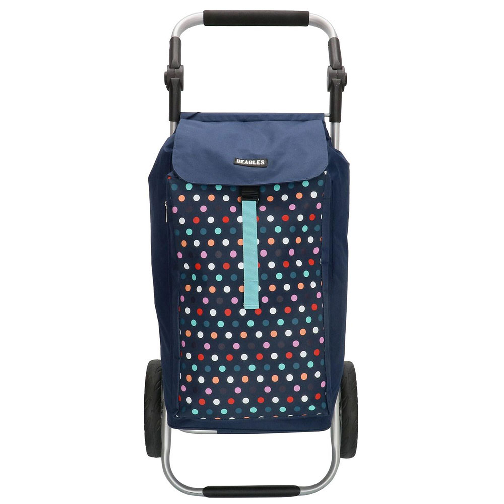 Beagles Alberic Boodschappen Trolley Multi Stip Navy - Boodschapkarren