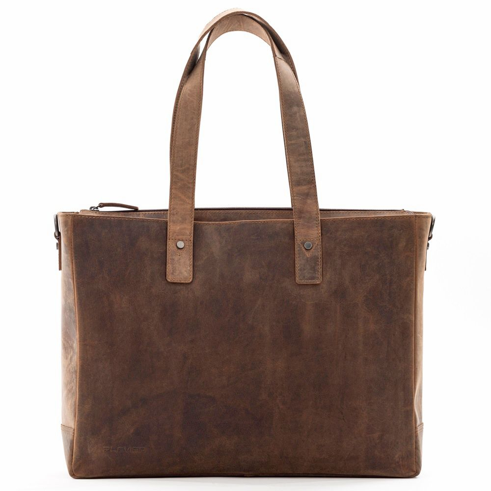 Plevier Hopper Shopper Laptoptas 15.6 Bruin - Schoudertassen