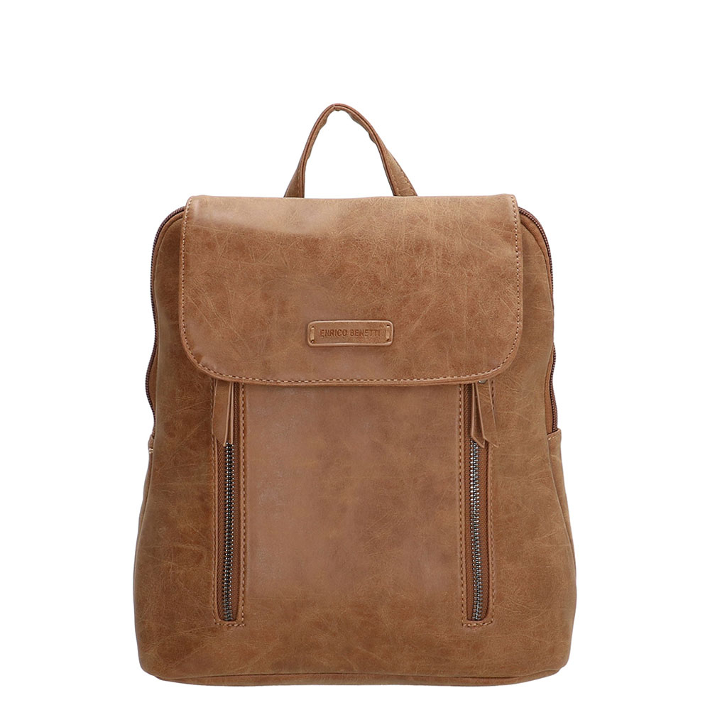 Enrico Benetti Noumea Backpack Camel - Casual rugtassen