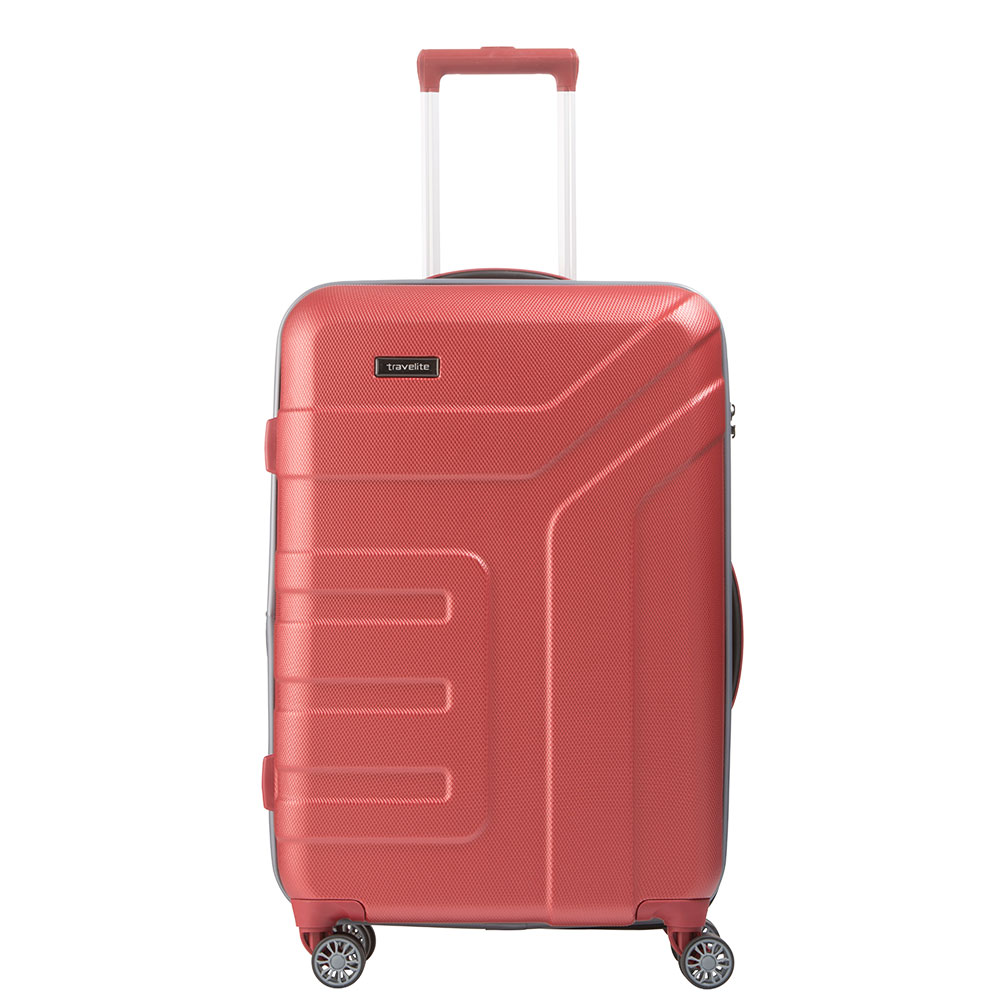 Travelite Vector 4 Wheel Trolley M Expandable Coral