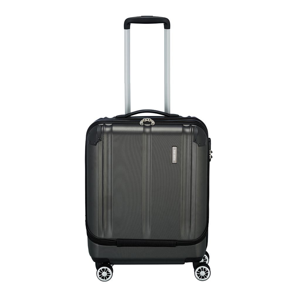 Travelite City 4 Wheel Business Trolley Front Opening S Antraciet