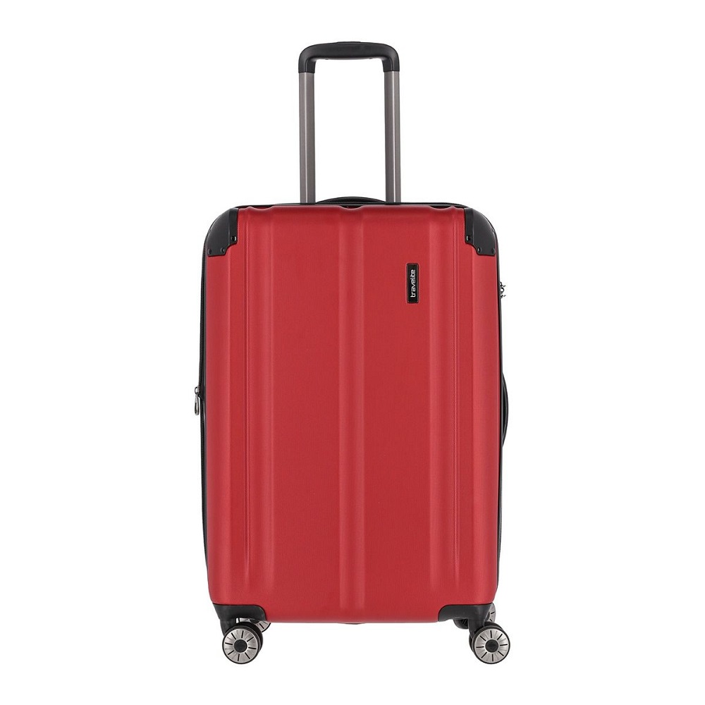 Travelite City 4 Wheel Trolley M Expandable Red