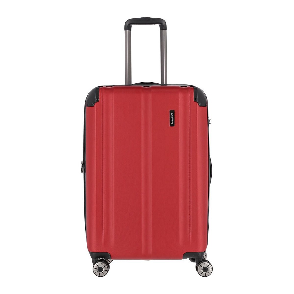 Travelite Harde koffer / Trolley / Reiskoffer - City - 68 cm (large) - Rood